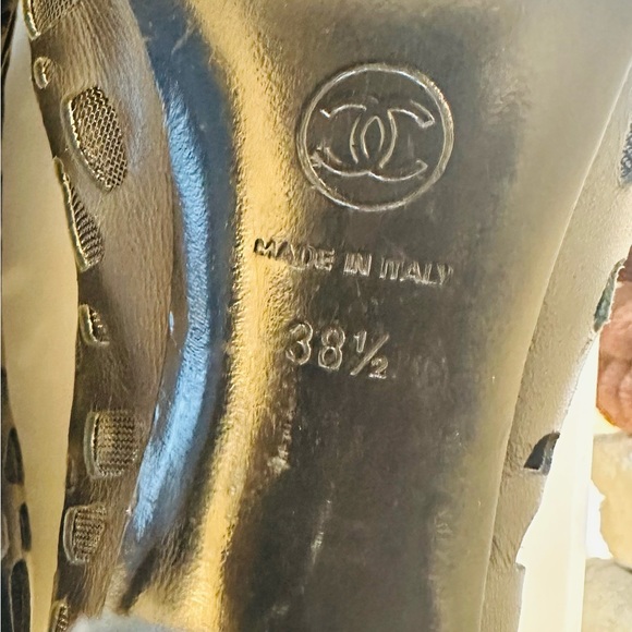 Authentic Chanel Open Toe Shoe Boots - Picture 5 of 10